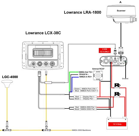 lowrance gps antenna wiring diagram 